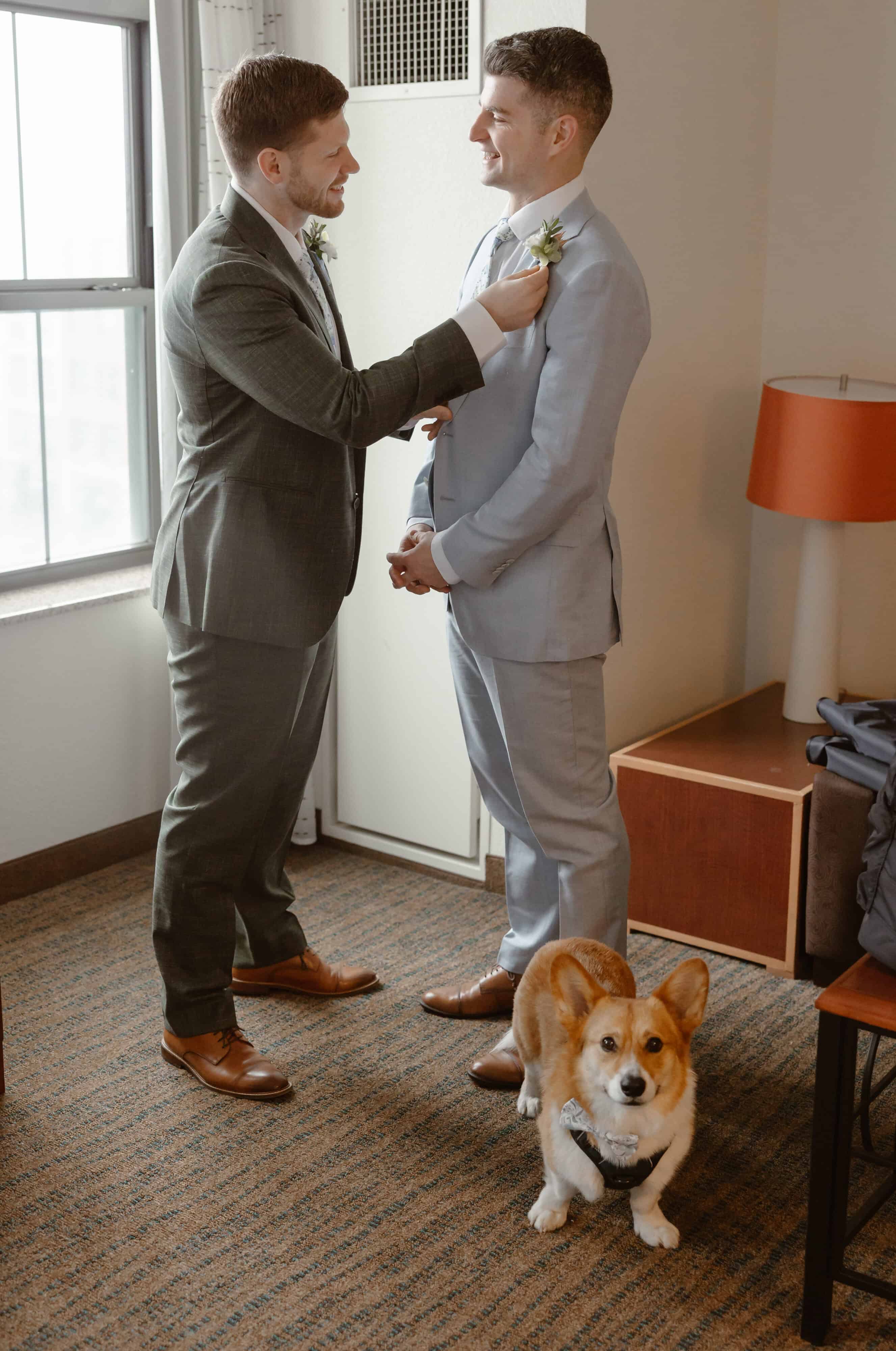 dog friendly elopement in Portland, Maine